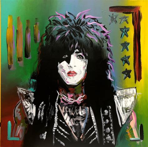 Paul Stanley, painted by Paul Stanley | Fotos de kiss, Foto