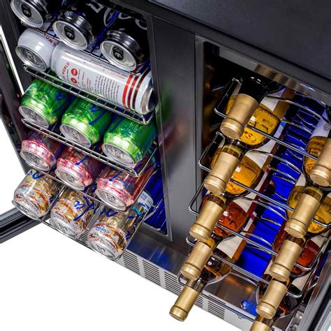 NewAir Premium Dual Zone 24 in. Built-In 18-Bottle Wine Cellar Fridge ...