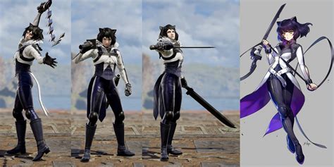 Blake Belladonna (RWBY) Volume 7 outfit. No one weapon style fitted hers, so she got three of ...