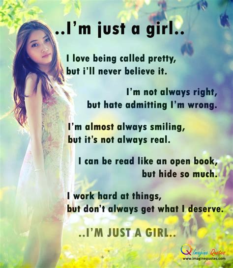 Im Just A Girl Quotes. QuotesGram