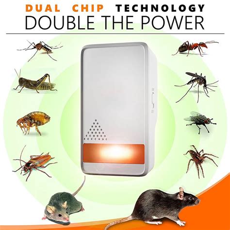 4 Pcs Ultrasonic Pest Repeller Electronic Indoor Plug Insects Repellent ...