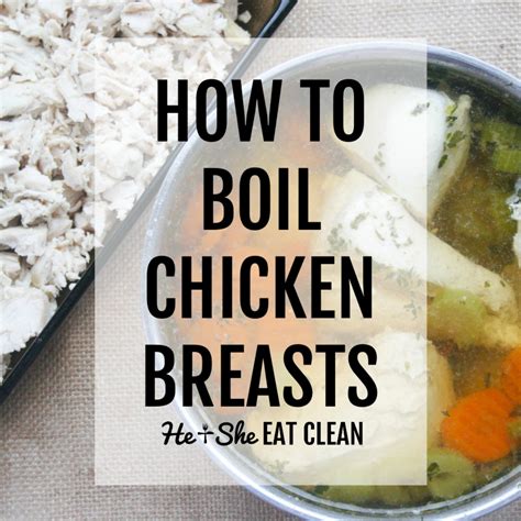 How to Boil Chicken Breasts