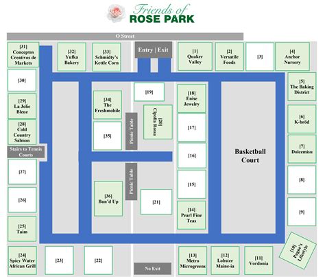 Farmers Market Vendor Map - Friends of Rose Park, Washington DC