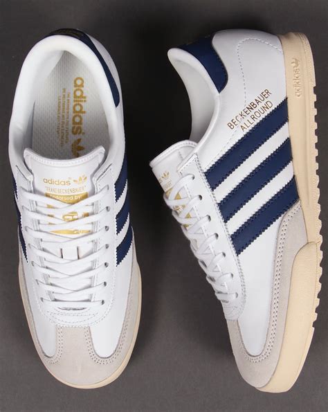 Adidas Beckenbauer Trainers White/navy/gold,Originals,allround