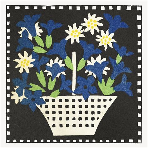 Basket of Flowers | vintage CC0 flower lithographs - rawpixel