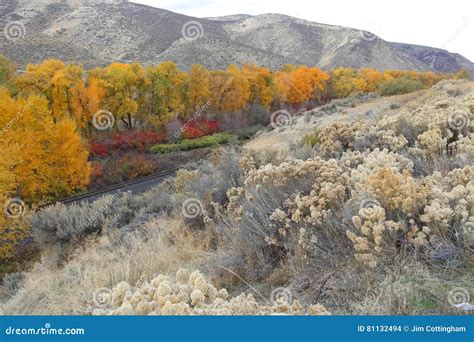 Yakima River Canyon Scenic Byway - Fall Colors Stock Photo - Image of outdoors, river: 81132494