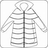 Winter Coat Coloring Page sketch template