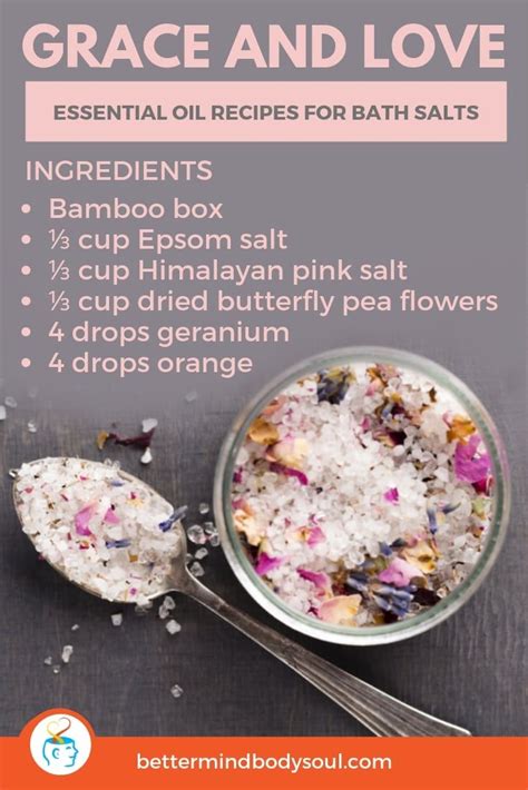 21 Essential Oil Recipes for Bath Salts | Bath soak recipe, Diy bath ...