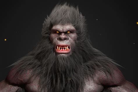 Big Monkey Monster (Yeti) | 3D Humanoids | Unity Asset Store