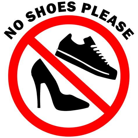 Take Off Your Shoes Sign Vinyl Decal Wall Safety Sticker 371 - Graphics ...