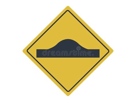 Isolated Speed Bump Traffic Sign. Flat Design Stock Vector ...