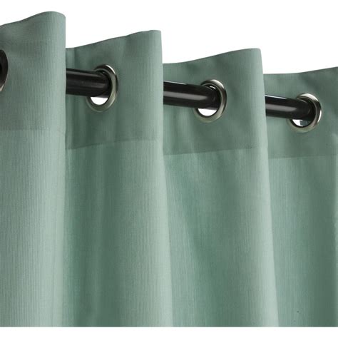 Sunbrella Outdoor Curtain With Grommets By Hatteras Outdoors - 52 1/2 X 84 Inch - Mist ...