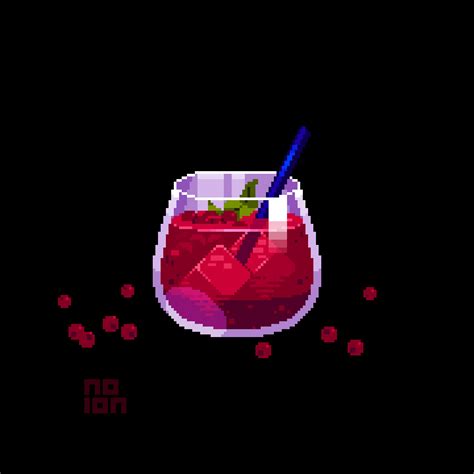 Sparkling Cranberry Juice : r/PixelArt