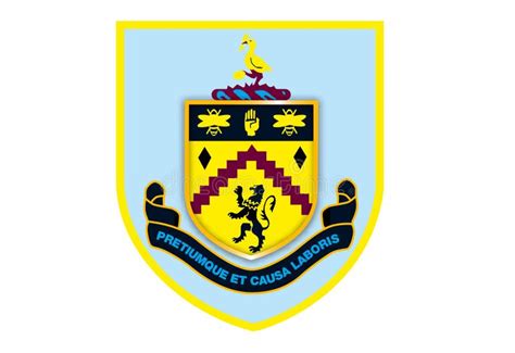 Burnley Football Club Logo Editorial Illustrative on White Background ...