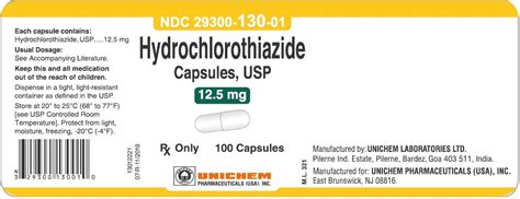 CAPSULE WHITE u 130 Images - hydrochlorothiazide - NDC 29300-130-10