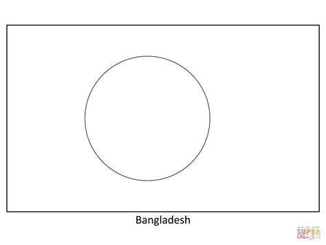 Flag of Bangladesh coloring page | Free Printable Coloring Pages