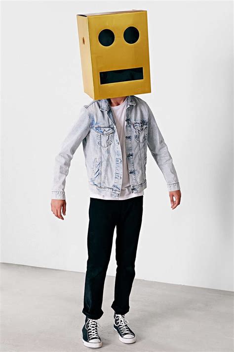 Giant Robot Block Head Costume - The Green Head