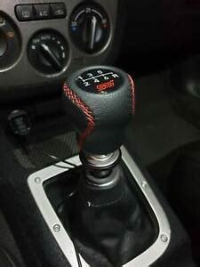 GEAR SHIFT KNOB FOR SUBARU IMPREZA WRX STI BRZ 6 speed Black Genuine Leather | eBay