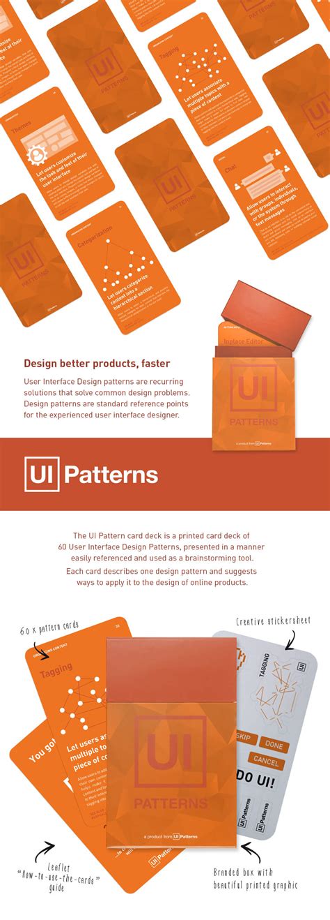 60 UI Design Patterns Card Deck - only $39! - MightyDeals