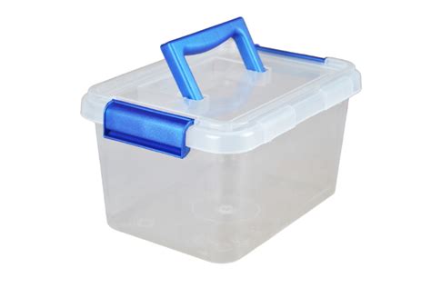 Plastic Storage Containers With Lids And Handles - Whitefurze 10lt Or 6lt Plastic Kitchen Food ...