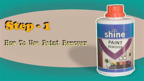 Step 1 - How To Remove Paint - YouTube