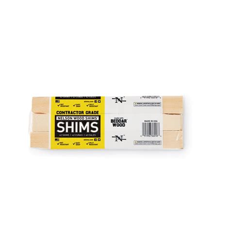 Nelson Wood Shims 12'' Contractor Bundle Wood Shims - Walmart.com ...