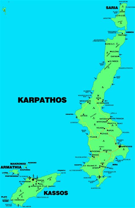 map of Karpathos | المرسال