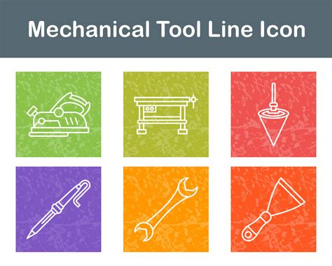 Mechanical Tool Vector Icon Set 20647175 Vector Art at Vecteezy