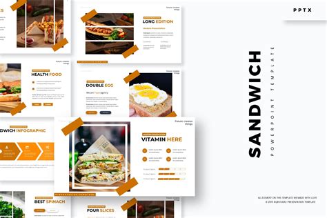 Sandwich - Powerpoint Template | Presentation Templates ~ Creative Market