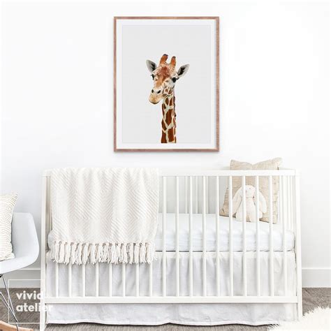 Nursery Wall Art Giraffe Print Nursery Animal Print Nursery | Etsy