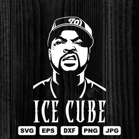 Ice Cube SVG Cutting Files, Rapper Digital Clip Art, Hip hop | Inspire ...