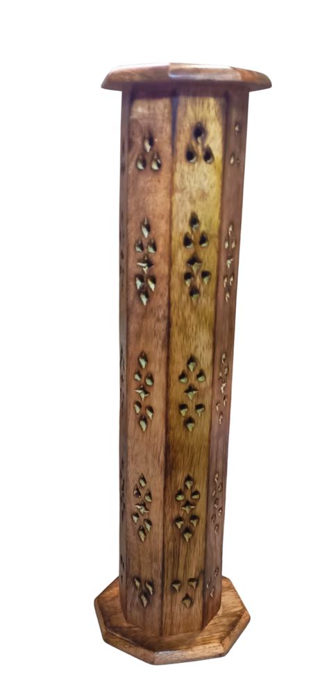 Wooden Smooth Wood Agarbatti Stand With Burning Wood Finish, For Home ...