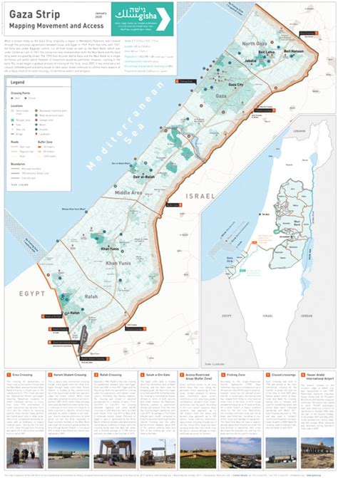 Map of the Gaza showing its borders and crossing points. (Source:... | Download Scientific Diagram