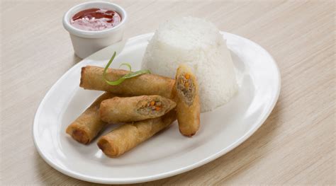 Lumpia Shanghai with Rice - Merzci