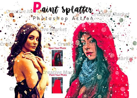 Photoshop Action - Paint Splatter Photoshop Action