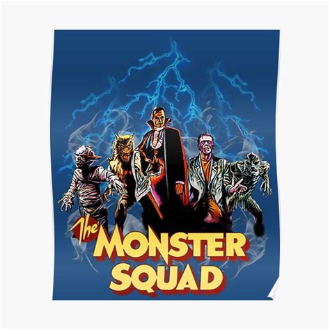 "Monster Squad " Poster for Sale by JoshuaJacky | Redbubble