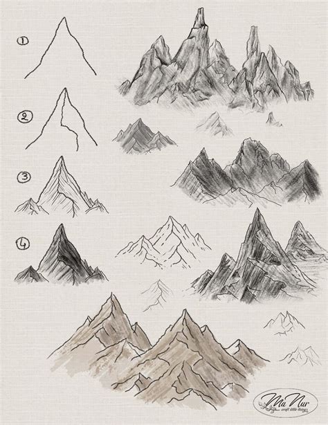 How To Draw Mountains Sketches Tutorial 3d Tutorial F - vrogue.co