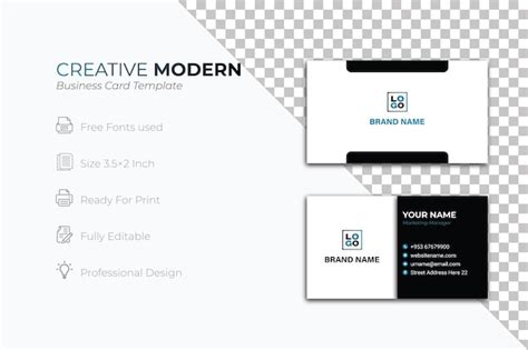 Premium Vector | Clean style modern business card template