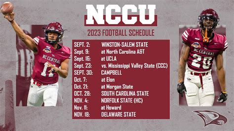 North Carolina Central Announces 2023 Football Schedule