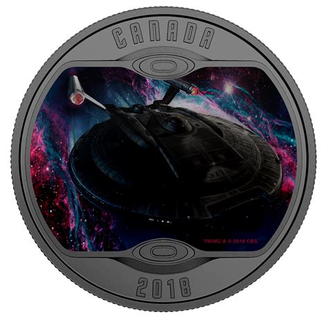 Star Trek Enterprise NX-01 - Pure Silver Glow-In-The-Dark Colored Coin – The Away Mission