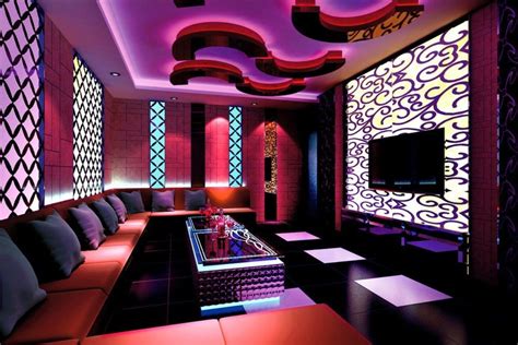 Lighting Designer | design bar lighting design rendering night bar lighting and sofas | Karaoke ...