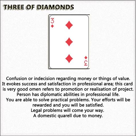 Three of Diamonds - Cartomancy