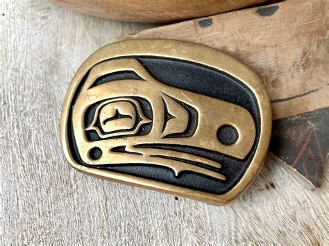 Vintage Solid Bronze Belt Buckle by Rainbow Metals, Pacific Northwest ...