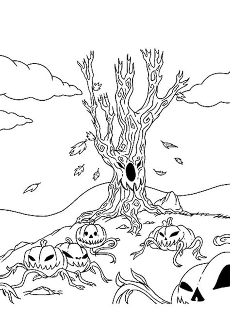 Halloween Pumpkin Patch Coloring Page - Free Printable Coloring Pages ...