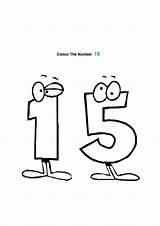 Number 15 Coloring Page  TamiatuMunoz sketch template