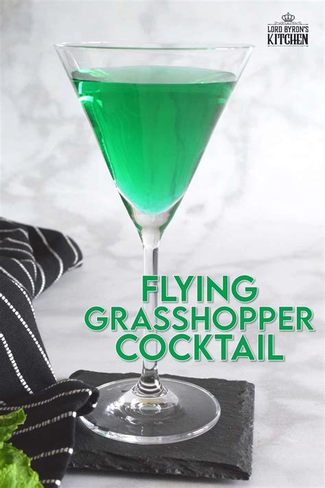 Flying Grasshopper Cocktail - Lord Byron's Kitchen