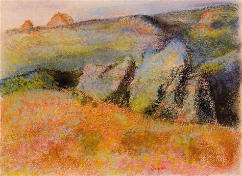 Landscape with Rocks, c.1890 - c.1893 - Edgar Degas - WikiArt.org