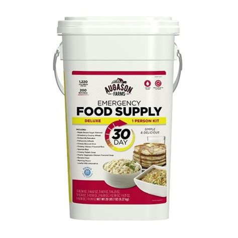 Augason Farms Deluxe Emergency 30 Day Food Supply (1 Person) – Survival Food Canada