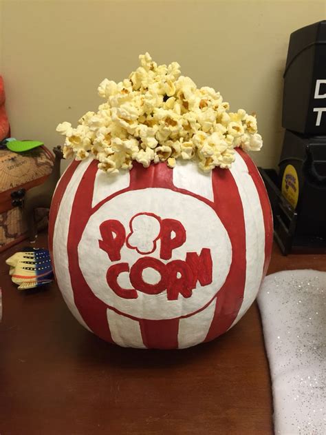 Popcorn pumpkin for a pumpkin decorating contest | Creative pumpkin ...