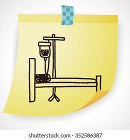 Hospital Bed Doodle Stock Vector (Royalty Free) 352191158 | Shutterstock